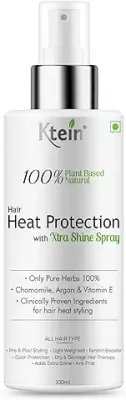 3. 100% Plant Based Hair Heat Protection Spray with EXTRA SHINE
