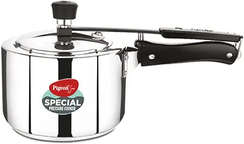 11. Pigeon by Stovekraft 2 Litre Special Stainless Steel Inner Lid Induction Base Pressure Cooker (Silver) BIS Certified