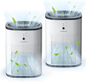 6. 2 Pack CHIVALZ Air Purifiers for Bedroom
