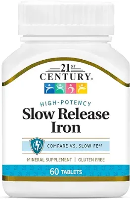 6. 21st Century Slow Release Iron Tablets, 60 Count
