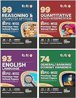 11. 95 Reasoning/ Quantitative Aptitude/ English/ General Awareness Topic-wise Solved Papers for IBPS/ SBI/ RRB/ RBI Bank Clerk/ PO Prelim & Main Exams (2010 - 23) Combo 7th Edition