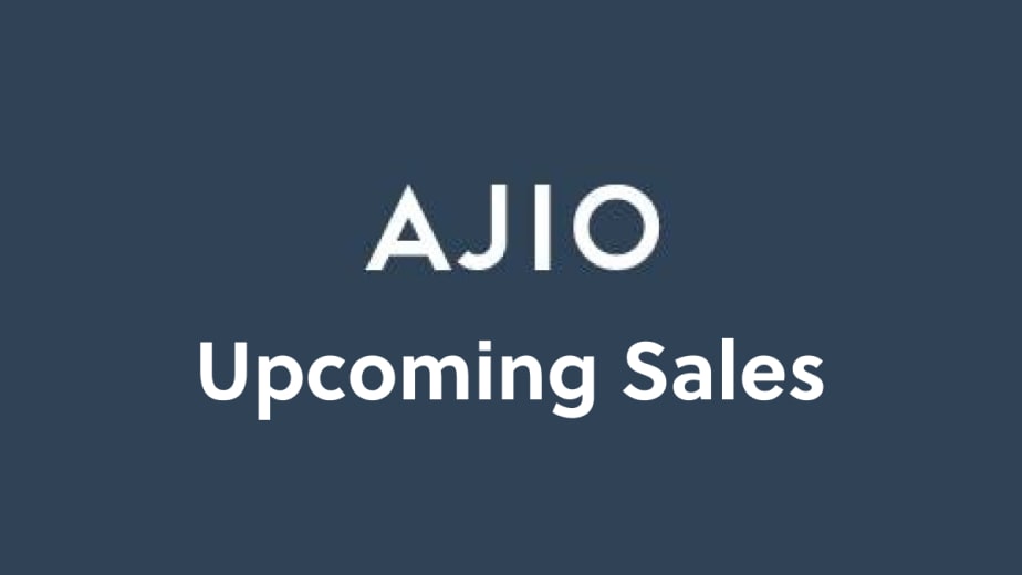 Ajio Upcoming Sale Dates