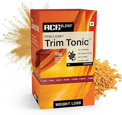 2. Ace Blend Trim TonicTM | Proven Weight Loss | Daily Fiber | Sugar Management | Psyllium-Free | Gut Health | Soluble+Insoluble | 100% Natural | Body Toning | Heal Constipation, Gas, Acidity | 15 sachets