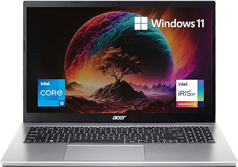 12. Acer Aspire 3 Thin and Light Laptop Intel Core i5 12th Generation (Windows 11 Home/8 GB/512 GB SSD) A315-59 with 15.6-inch (39.6 cms) Full HD Display, 1.7 KG, Pure Silver