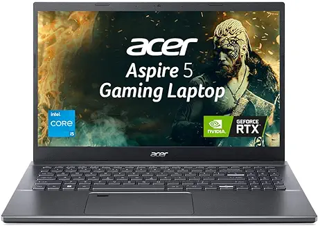 9. Acer Aspire 5 Gaming Laptop Intel Core i5 13th Gen (16 GB/512 GB SSD/Windows 11 Home/4 GB Graphics/NVIDIA GeForce RTX 2050) A514-56GM,14" WUXGA Display, 1.56 KG