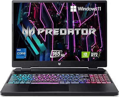6. Acer Predator Helios Neo 16 Gaming Laptop 13th Gen Intel Core i7 Processor (16 GB/1 TB SSD/Windows 11 Home/NVIDIA ® GeForce RTX ¢ 4050) PHN16-71, (16") WUXGA Display