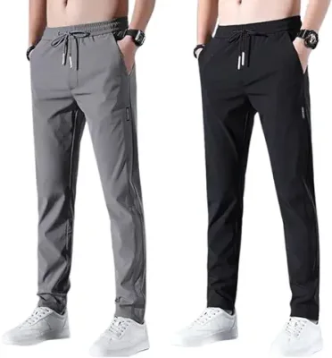 13. ADDIZ Men's Sports Regular Fit Lycra Track Pant with Two Side Pockets