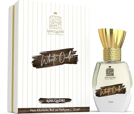 10. Adilqadri White Oudh Strong Masculine Non Alcoholic Roll-On Attar Perfume (White Oudh 12 ML)