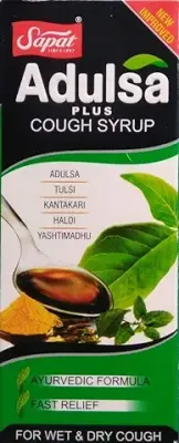 4. ADULSA 100ml syrup Ayurvedic Formula for Wet and Dry Cough (100 ml)