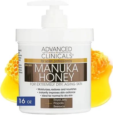 11. Advanced Clinicals Manuka Honey Cream Face Moisturizer & Body Butter