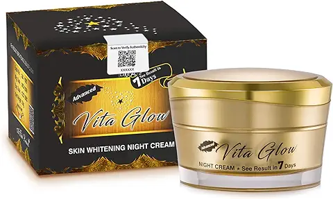 12. AG Vita Glow Advanced Night Cream For Skin Whitening with In 7 Days, 30 Grams