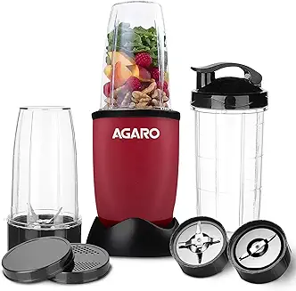 10. AGARO Plastic Regal 3 Jar Personal Blender