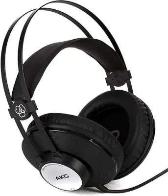 9. AKG K72 Closed Back Studio Headphones, Black, Pack of 1