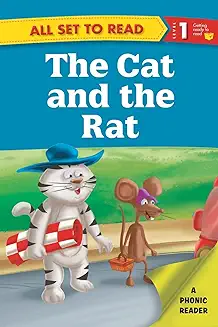5. All set to Read- A Phonic Reader- The Cat and The Rat- Readers for kids