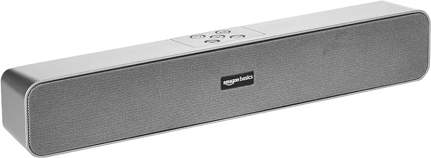 9. amazon basics Bluetooth Speaker 5.0 Soundbar with 16W RMS