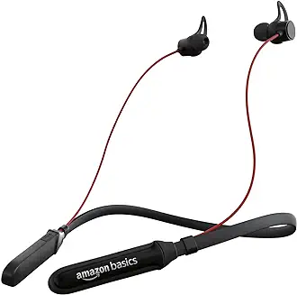 4. amazon basics in-Ear Bluetooth 5.0 Neckband with Up to 30 Hours Playtime