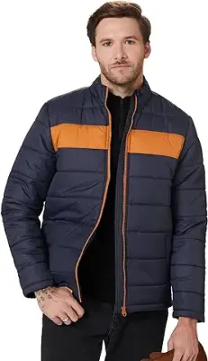 6. Amazon Brand - House & Shields Men's Quilted Bomber Jacket (Previously House & Shields)