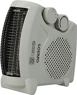 2. Amazon Brand - Solimo 2000/1000 Watts Room Heater with Adjustable Thermostat (ISI certified, Beige colour, Ideal for Small to Medium Room/ Area)