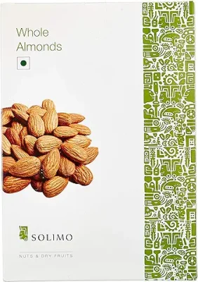 4. Amazon Brand - Solimo California Almonds (Grade - Non Pareil) 500g