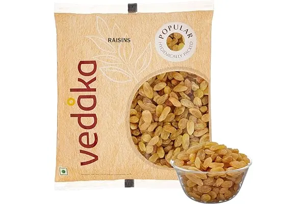 2. Amazon Brand - Vedaka Popular Raisins, 500g