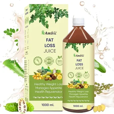 5. Ambic Ayurvedic Fat Loss Juice for Weight Management - 1L | Natural Noni Juice With Garcinia Cambogia, Triphala & Green Coffee Seeds