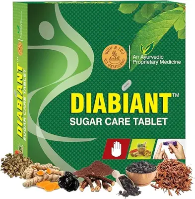 7. AMBIC Diabiant Sugar Care Tablet - 30 Herbal Diabetes Tablets, Ayurvedic Diabetic Care Medicine, Helps Maintain Healthy Sugar Levels, Regulates Blood Glucose, Improves Metabolism Level