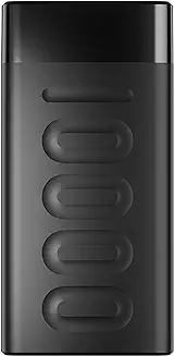 2. Ambrane 10000mAh Slim Power Bank, 20W Fast Charging, Dual Output, Type C PD (Input & Output), Quick Charge, Li-Polymer, Multi-Layer Protection for iPhone, Anrdoid & Other Devices (Stylo 10K, Black)