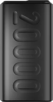 9. Ambrane 20000mAh Power Bank with 20W Fast Charging, Triple Output, Power Delivery, Type C Input, Made in India, Multi-Layer Protection, Li-Polymer + Type C Cable (Stylo-20k, Black)