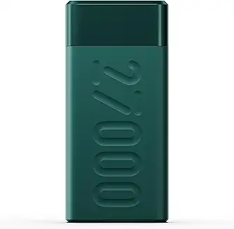 7. Ambrane 27000mAh Power Bank, 20W Fast Charging, Triple Output, Type C PD (Input & Output), Quick Charge, Li-Polymer, Multi-Layer Protection for iPhone, Smartphones & Other Devices (Stylo Pro, Green)