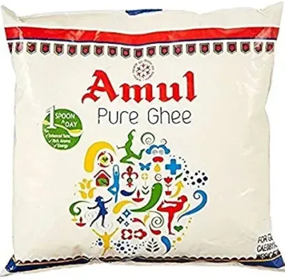 6. Amul Pure Ghee, 500 ml Pouch