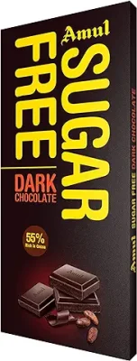 6. Amul Sugar Free Dark Chocolate, 150 g