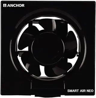 14. Anchor by Panasonic Smart Air Neo 200mm Exhaust Fan for Kitchen | Exhaust Fan for Bathroom (2 Yrs Warranty) (Black, 13048BK)