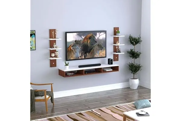 11. Anikaa Crystal Engineered Wood Wall Mount TV Unit/TV Stand/TV Cabinet/TV Entertainment Unit
