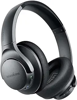 6. ANKER Soundcore Life Q20i Wireless Bluetooth Headphones, Over Ear, Foldable, Hi-Res Certified Sound, 60-Hour Playtime, Fast USB-C Charging wtih Deep Bass