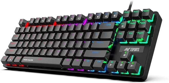 3. Ant Esports Gaming Keyboard MK1000 TKL Mechanical Multicolor LED Backlit Wired