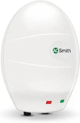 1. AO Smith EWS-3 Glass Lined 3 Litre 3KW Instant Water Heater (Geyser) w/ ABS outer Body |Compact Size|Suitable-High-rise Buildings|8 Bar High Pressure rating |Made for Kitchen and Bathroom Applications