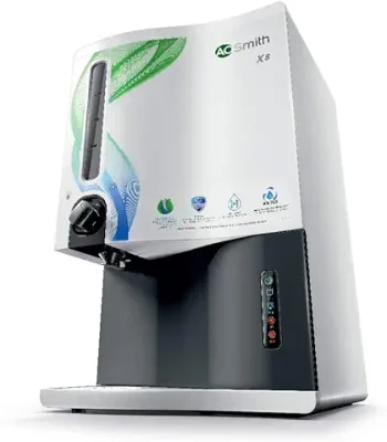 10. AO Smith X8 RO|9 L storage|100% RO+SCMT (Silver Charged Membrane Tech.)|Mineraliser Tech| High Water saving| suitable for more than 200 TDS | Wall mount Water Purifier