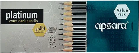 4. Apsara Platinum Pencils Value Pack - Pack of 20