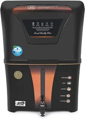 2. AQUA D PURE Copper RO Water Purifier with UV, UF and TDS Controller | 12Liter | Fully Automatic Function and Best For Home and Office