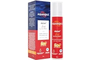 11. Aqualogica Detan+ Dewy Lightweight Sunscreen with SPF 50+ & PA++++ for UVA/B & Blue Light Protection