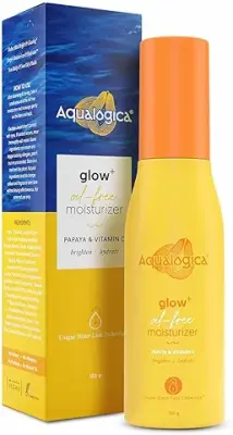 9. Aqualogica Glow+ Oil-Free Moisturizer with Papaya & Vitamin C for Hydration & Daily Glow - For Moisturized, Glowing & Acne-Prone Skin of Men & Women -100g