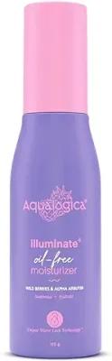 11. Aqualogica Illuminate+ Oil-Free Moisturizer with Wild Berries & Alpha Arbutin for Luminous Glow - Normal, Dry & Combination Skin -Hydration & Even Skin Tone for Men & Women -100g