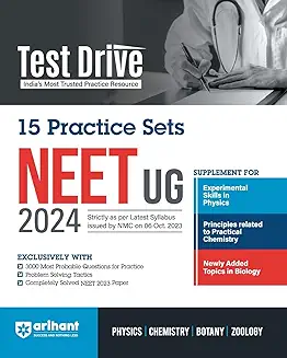 8. Arihant Test Drive 15 Practice Sets For NEET UG 2024