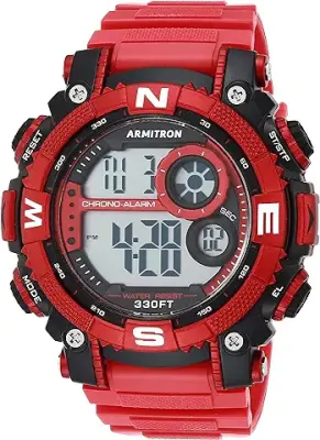 6. Armitron Sport Men's Digital Chronograph Resin Strap Watch, 40/8284