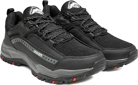 1. ASIAN Men's Everest-01 Sports Trekking & Hiking,Walking Shoes with Rubber Outsole & Memory Foam Insole Lace-Up Shoes for Men's & Boy's