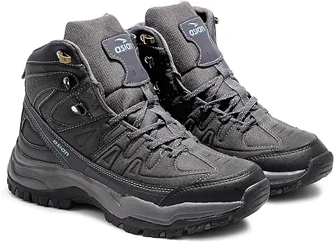8. ASIAN Men's Everest-22 Sports Trekking & Hiking,Walking Hi-Neck Shoes with Rubber Outsole & Memory Foam Insole Lace-Up Shoes for Men's & Boy's