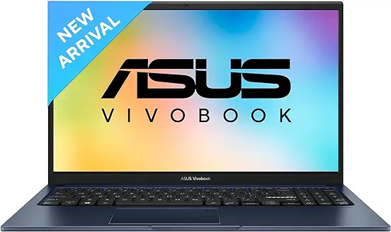 4. ASUS Vivobook 14, IntelCore i3-1215U 12th Gen, 14" (35.56 cm) FHD, Thin and Light Laptop (8 GB RAM/512GB SSD/Win11/Office 2021/Fingerprint/42WHr /Blue/1.40 kg), X1404ZA-NK321WS