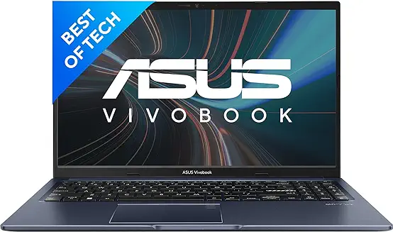 7. ASUS Vivobook 15, Intel Core i7-12650H 12th Gen, 15.6" (39.62 cm) FHD, Thin and Light Laptop (16GB/512GB/Win11/Office 2021/Blue/1.7 kg), X1502ZA-EJ741WS