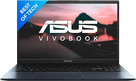 9. ASUS Vivobook Pro 15, AMD Ryzen 7 6800HS, 15.6" (39.62 cm) FHD, Creator Laptop (16 GB RAM/512GB SSD/4GB RTX 3050/Win11//Backlit KB/Fingerprint/Blue/1.80kg), M6500RC-HN741WS