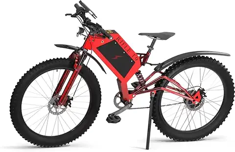 Austhraamotors Rifle T9 26T Single Speed -Red Electric Cycle